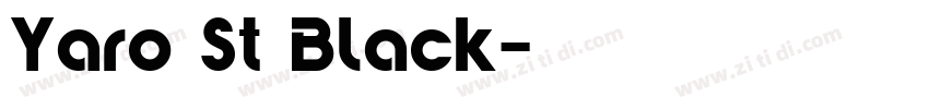 Yaro St Black字体转换
